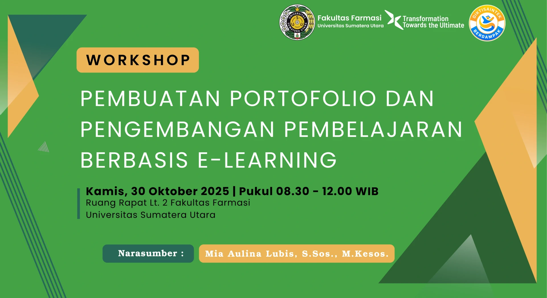 Workshop on Portfolio Creation and E-Learning-Based Learning Development